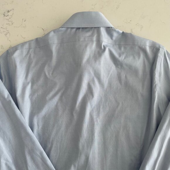 Brooks Brothers Milano Lg Slv Supima Cotton Dress Shirt Blue Sz 15.5 - 36 NWOT - Picture 8 of 15